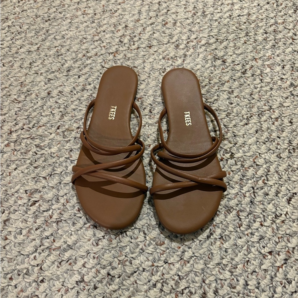 Tkees Brown Strappy Sandals